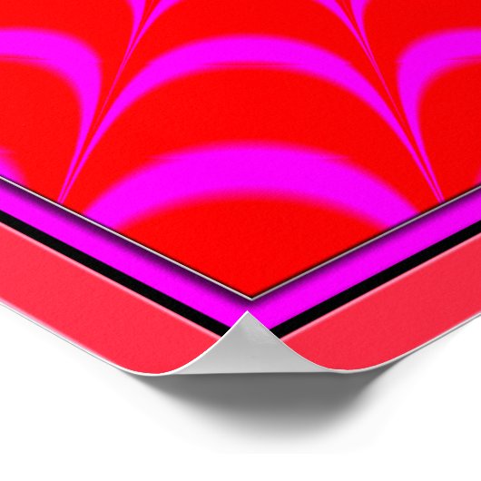 Mesmerizing Red Pink Poster (Hoek)