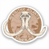 Mesolithic Atlantis Doggerland Mammoth Tusks Sticker (Voorkant)