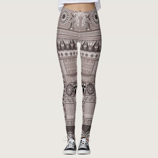 Mesopotamische kunst leggings (Voorkant)