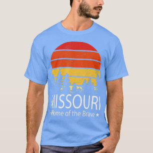 Mesouri State Home of the Brave Missouri Love T-shirt