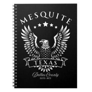 Mesquite Dallas County Texas Vintage Adelaar Notitieboek