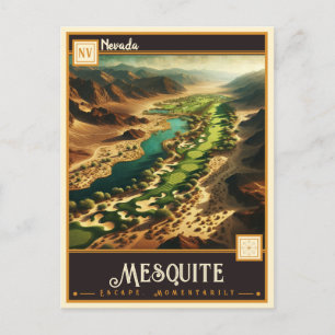 Mesquite, Nevada Antiek Briefkaart