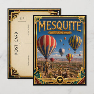 Mesquite Nevada Vintage Art Deco Gouden Tijdperk Briefkaart
