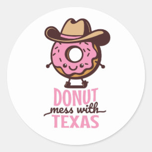 Mess de beignes mignonnes avec Stickers Texas