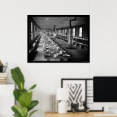 Mess Hall, Harewood Hospital, Washington, DC 1865 Poster (Thuiskantoor)