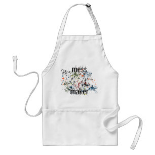 Mess Maker Fun Messy Colorful Paint Spletters Standaard Schort
