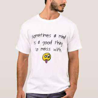 Mess met een geest t-shirt