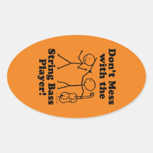 Mess niet met de Ovale Sticke van de Speler van de Sticker