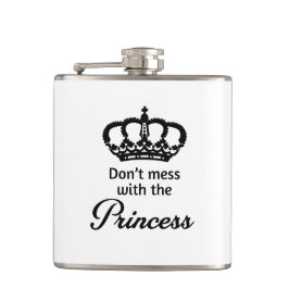 Mess niet met de prinses heupfles