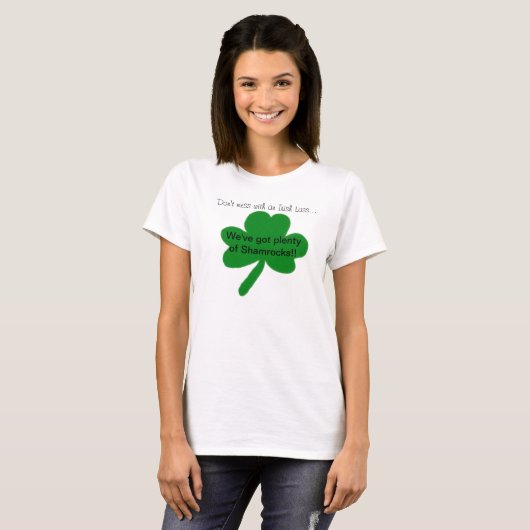 Mess niet met een Irish Lass Funny T-Shirt (Voorkant volledig)