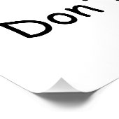 Mess niet met mama. perfect poster (Hoek)