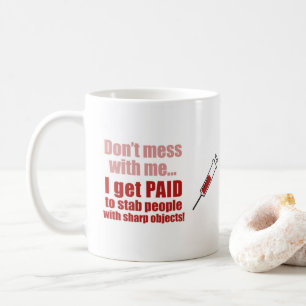 Mess niet met me koffie Mok