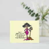 Mess niet met mij briefkaart (Staand voorkant)