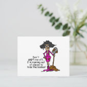 Mess niet met mij briefkaart (Staand voorkant)