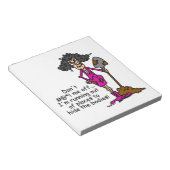 Mess niet met mij notitieblok (Schuin)