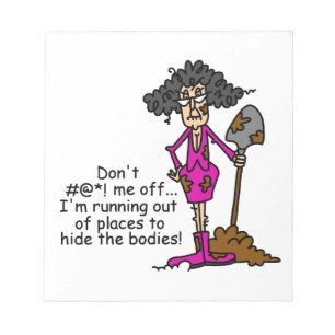 Mess niet met mij notitieblok