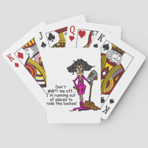 Mess niet met mij speelkaarten