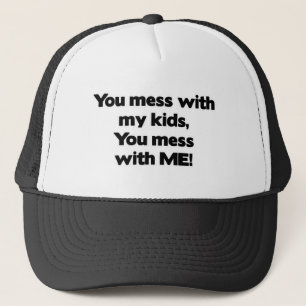 Mess niet met mijn Kinderen Trucker Pet