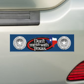 Mess niet met Texas Bumpersticker 2 (Op auto)