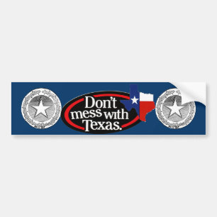 Mess niet met Texas Bumpersticker 2