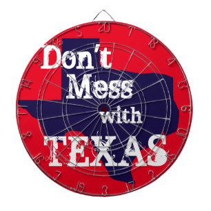 Mess niet met Texas Dartboard Dartbord