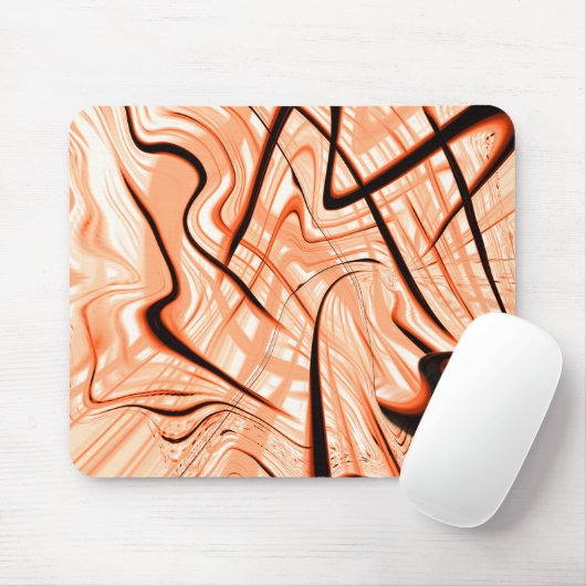 Mess of brown wavy strokes in verschillende richti muismat (Met muis)