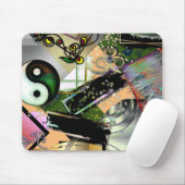 Mess of design objects & symbols with rogh effect muismat (Met muis)