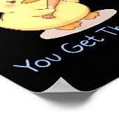 Mess With The Quack You Get The Whack Funny Duck M Poster (Hoek)