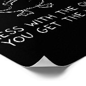 Mess With The Quack You Get The Whack Funny Duck M Poster (Hoek)