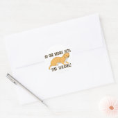 Mess with the Weasel Ronde Sticker (Envelop)