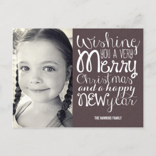 Message adorable Carte postale Photo de Noël
