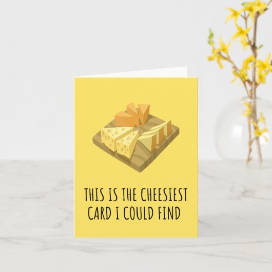 Message Amusant - La Carte La Plus Ringarde (Fleur jaune)