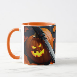 Message amusant - Mauvais Citrouille de café Mug