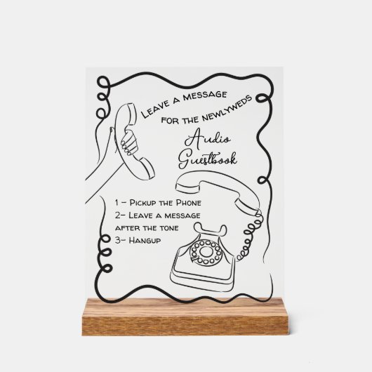 Message audio du livre d'or pour le signe mariage (Recto)