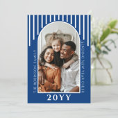 Message Carte photo moderne du Nouvel An sur le do (Debout devant)