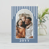 Message Carte photo moderne du Nouvel An sur le do (Debout devant)