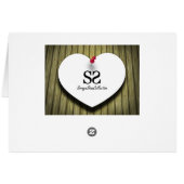 Message d'amour de la Saint Valentin Coeur (Dos Horizontal)