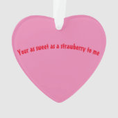 Message d'amour fraise avec image (dos)