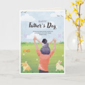 Message d'amour pour carte de papa (Fleur jaune)