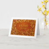 Message dans mes cartes de soupe : Je t'aime (Fleur jaune)