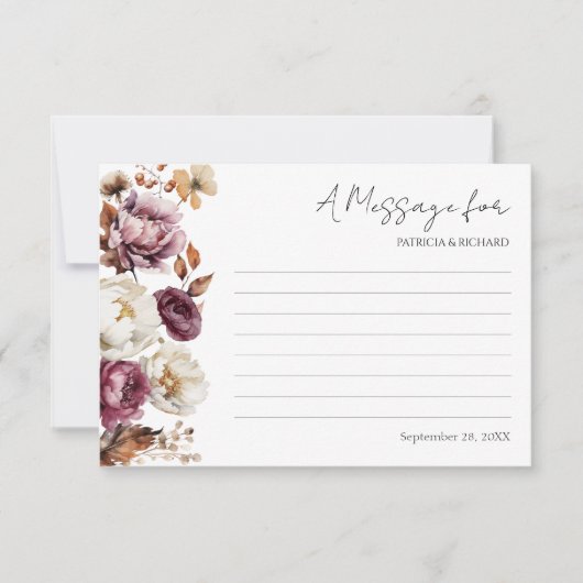 Message Dans Une Carte À Bouteille | Mariage de au (Devant)