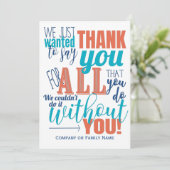 Message d'appréciation du Merci (Debout devant)