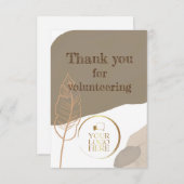 Message d'appréciation volontaire Merci Tags cadea (Devant / Derrière)