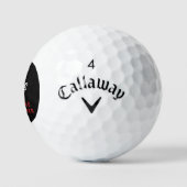 Message de Balle Perdue Ballons de Golf - Drôles P (Logo)
