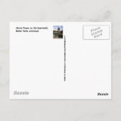 Message de bienvenue de la carte postale Estes Par (Dos)