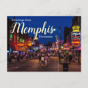 Message de bienvenue de Memphis Tennessee Carte po