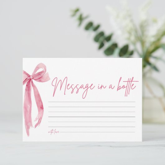 Message De Bow Rose Vive Dans Une Carte De Jeu À B (Debout devant)