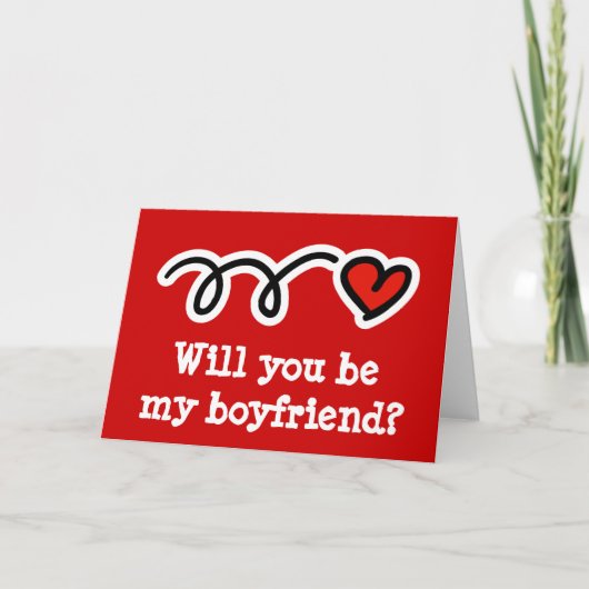 Message de carte Valentine pour le futur petit ami (Devant)