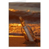 message de coucher de soleil dans une bouteille (Devant)
