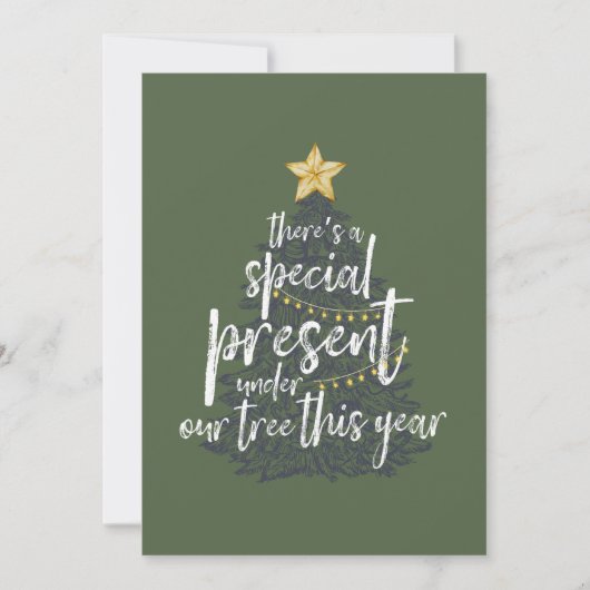 Message de Faire-part de grossesse de vacances sur (Devant)